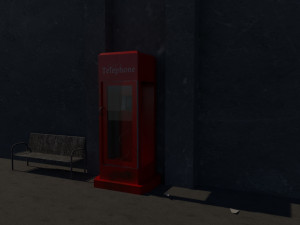 telephone cabinet 3D Модель