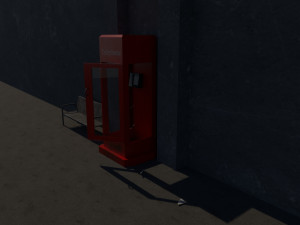 telephone cabinet 3D Модель