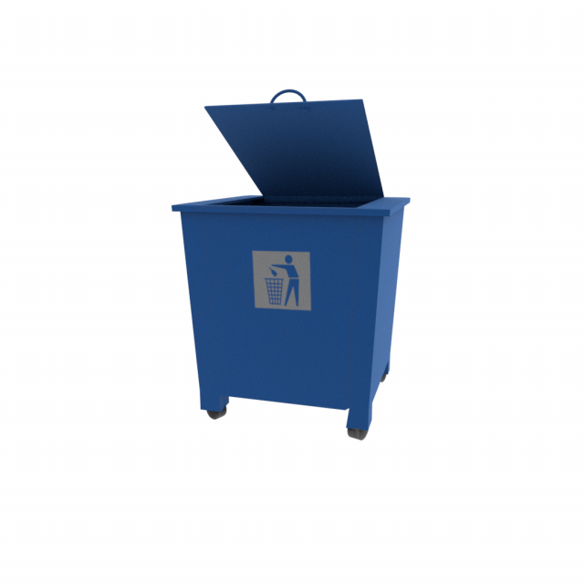garbage can Modelo 3D .c4d .max .obj .3ds .fbx .stl .blend 