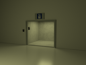 elevator scene 3D Model