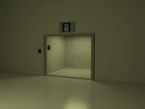 elevator scene 3D Model