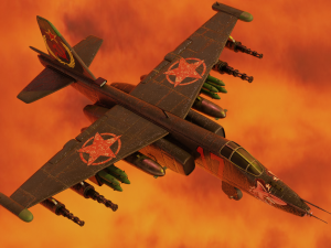 soviet sukhoi su-25 3D Model