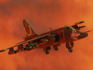 soviet sukhoi su-25 3D Model