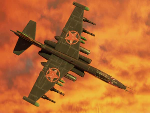 soviet sukhoi su-25 3D Model