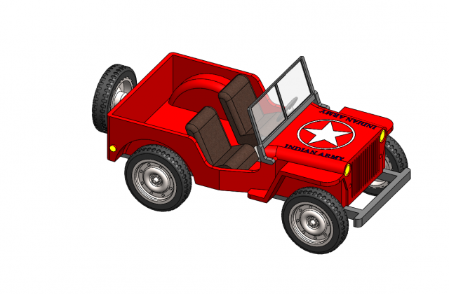 toy jeep 3Dプリントモデル .c4d .max .obj .3ds .fbx .stl .blend 