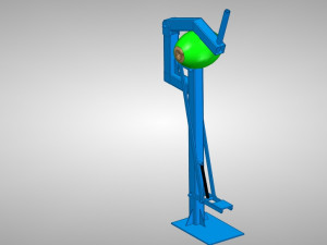 foot operated coconut dehusker 3Dモデル