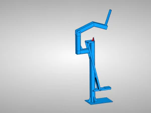 foot operated coconut dehusker 3D Model