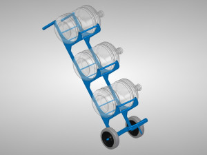 hand truck trolley for 20 litre bottle Modelo 3D
