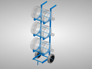 hand truck trolley for 20 litre bottle Modelo 3D