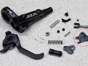shimano xt-slx brake level piston guide left bottom 3D Model