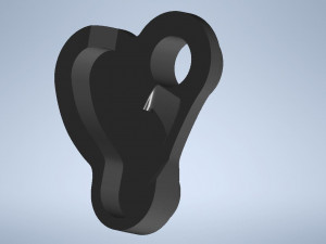 shimano xt-slx brake level piston guide left top Modelo 3D