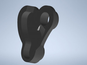 shimano xt-slx brake level piston guide left top 3D Модель