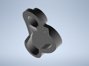 shimano xt-slx brake level piston guide right top 3D Model