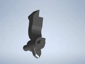 shimano xt-slx brake level free stroke adjustment left 3D Model