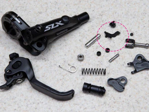 shimano xt-slx brake level free stroke adjustment left 3D Model