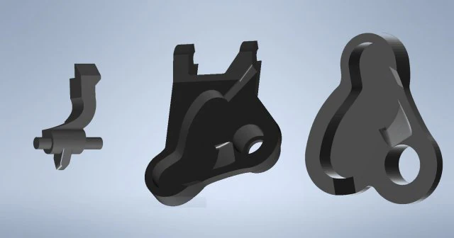 シマノ xt-slx bl ピストンガイドとフリーストローク調整右のセット 3Dモデル .c4d .max .obj .3ds .fbx .stl .blend