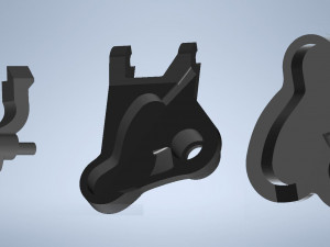shimano xt-slx bl set of piston guides and free stroke adjustment right Modelo 3D