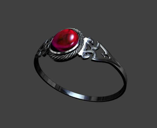 кільце 3D Модель .c4d .max .obj .3ds .fbx .stl .blend