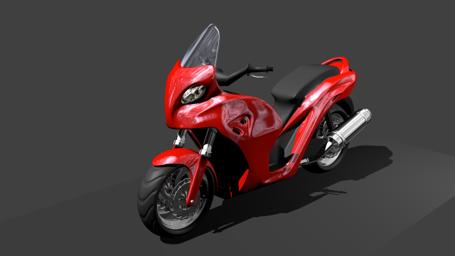 scooter 3D मॉडल .c4d .max .obj .3ds .fbx .stl .blend 