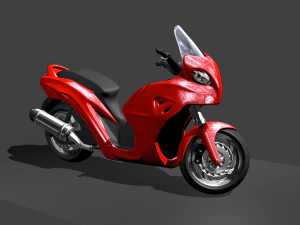 скутер 3D Модель
