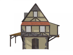 medieval house Modello 3D