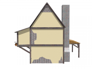 medieval house Modello 3D
