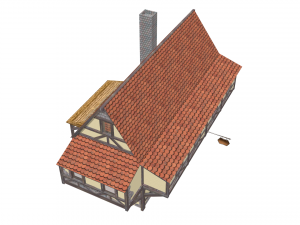 medieval house Modello 3D