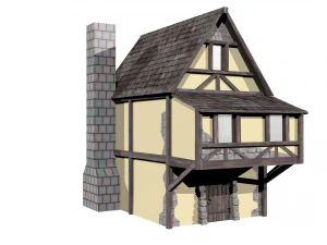 little medieval house 3D Model