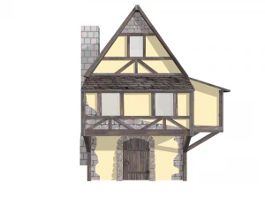 little medieval house 3D Model