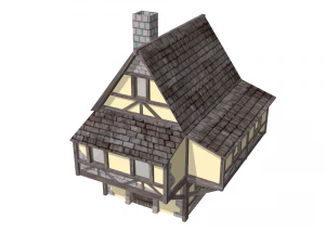 little medieval house 3D Model