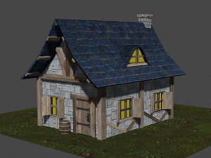 medieval hut 3Dモデル