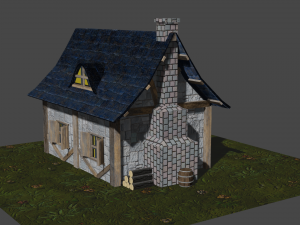 medieval hut 3D Модель