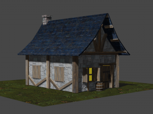 medieval hut 3D Модель