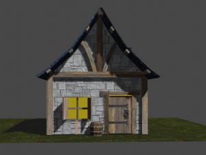 medieval hut 3D Модель