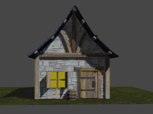 medieval hut 3D Model