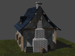 medieval hut 3D Model