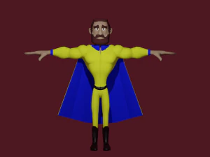 супергерой 3D Модель