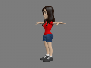 girl 3D 模型