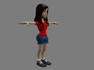 girl 3D 模型