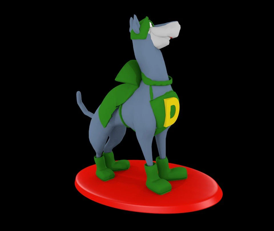 dynomutt dog wonder 3D Model .c4d .max .obj .3ds .fbx .stl .blend 