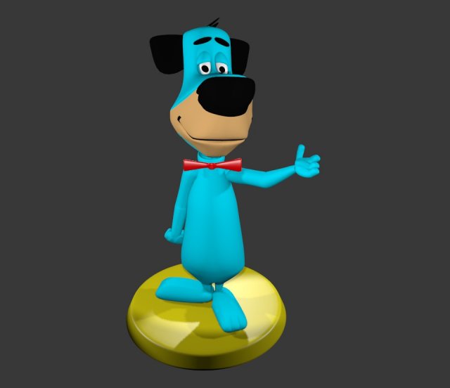 huckleberry hound 3D Модель .c4d .max .obj .3ds .fbx .stl .blend 