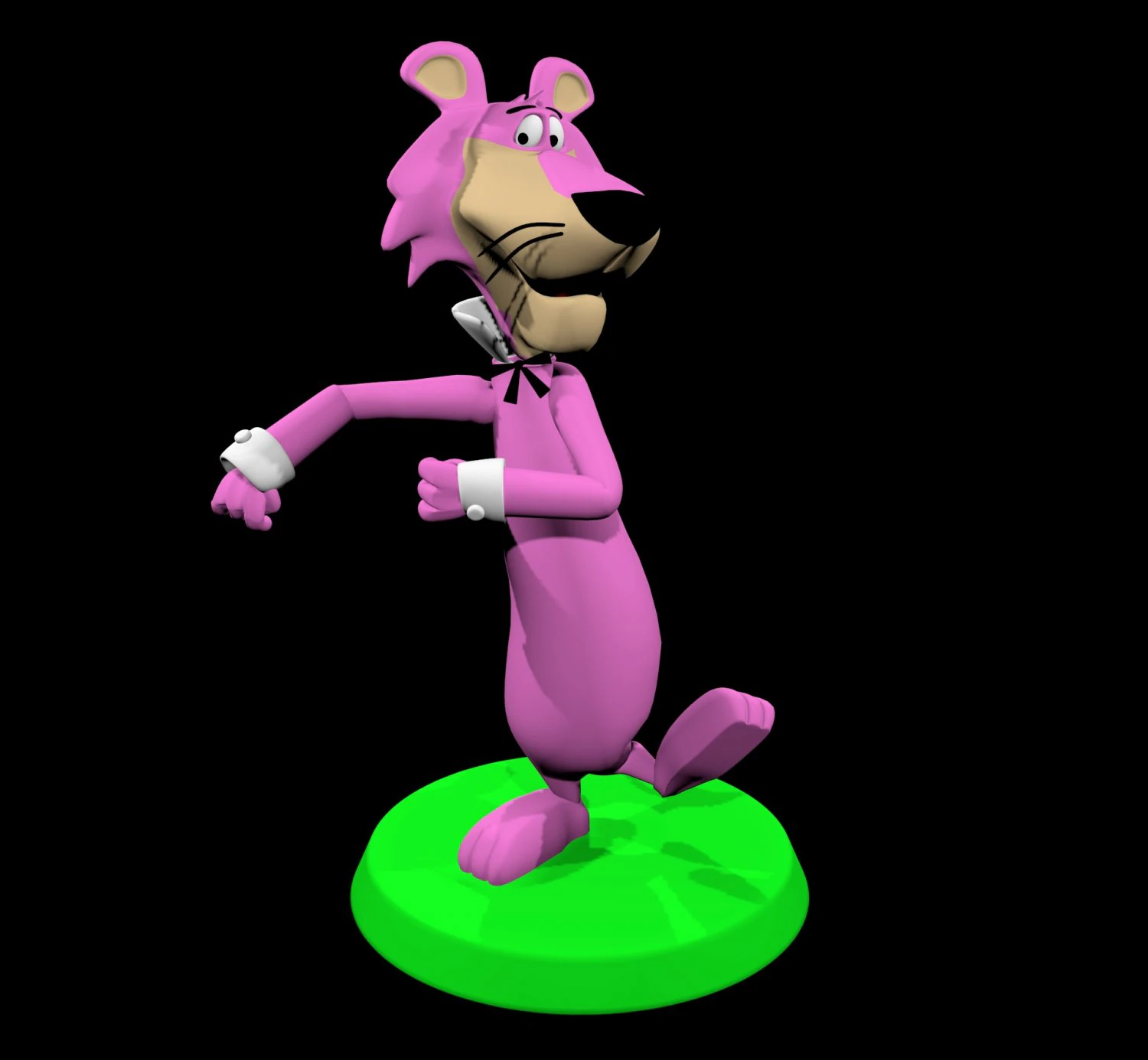 snagglepuss 3D Model .c4d .max .obj .3ds .fbx .stl .blend
