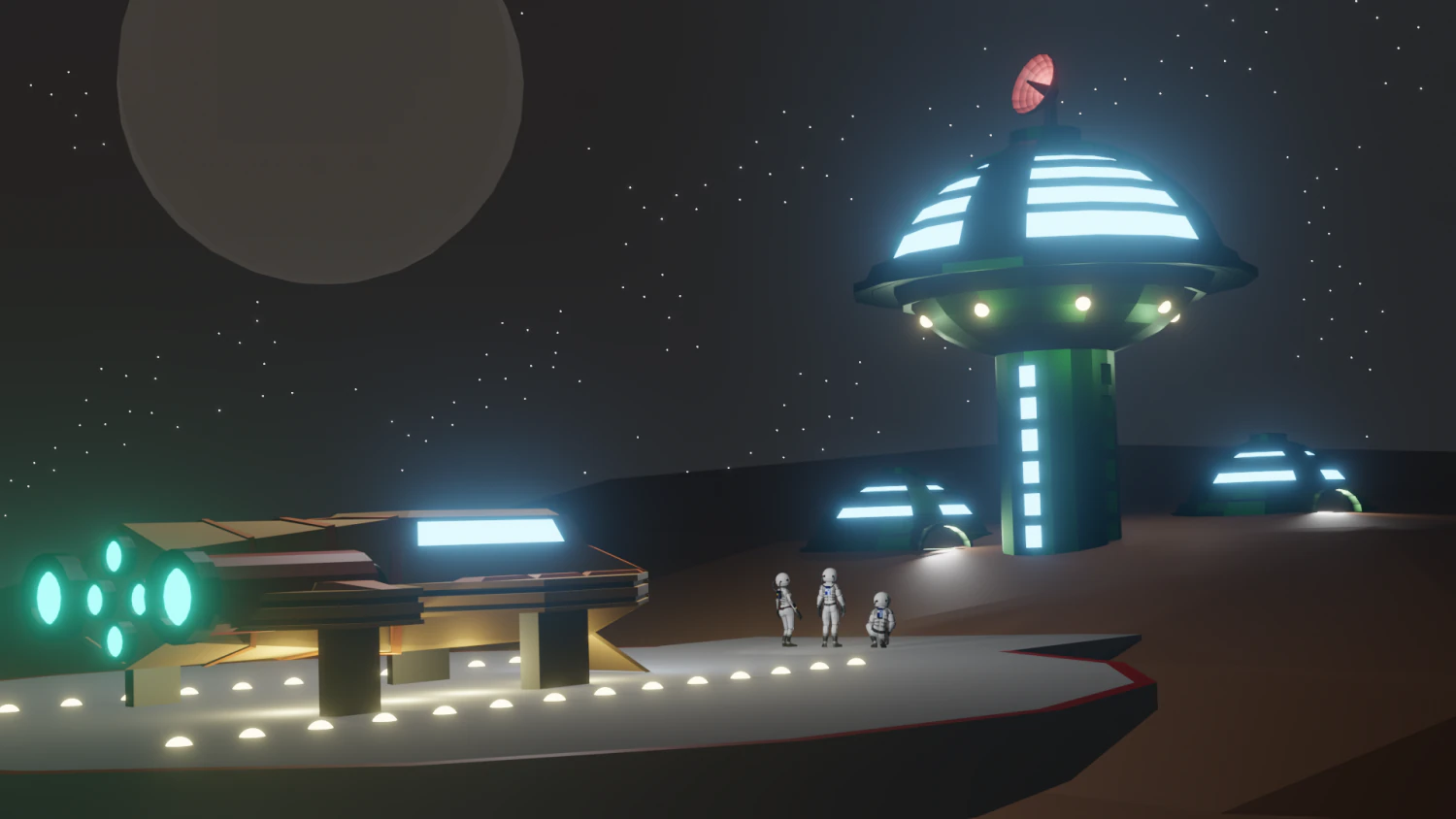 Sci Fi Scenery 3D Model .c4d .max .obj .3ds .fbx .stl .blend 