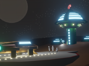 Sci Fi Scenery Model 3D
