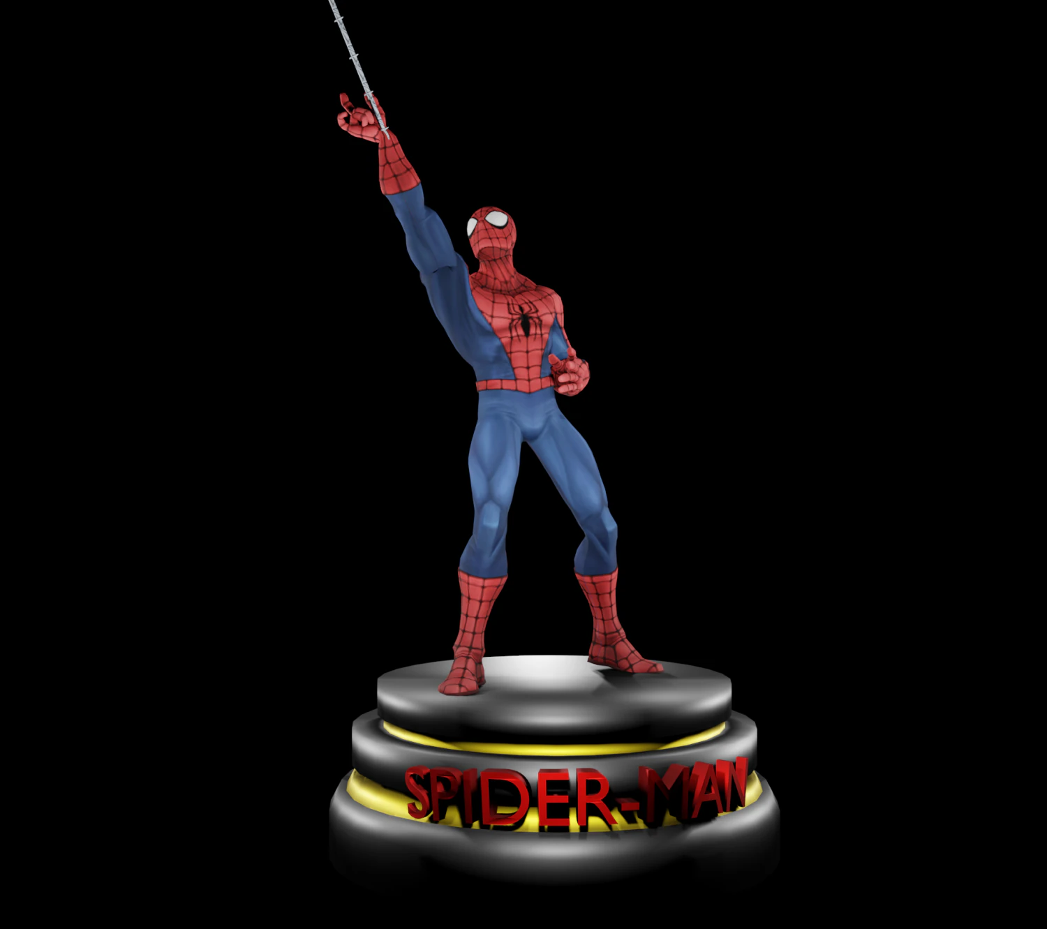 Spider-Man 3D Print Model .c4d .max .obj .3ds .fbx .stl .blend 