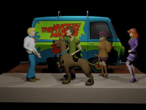 Diorama de Scooby-Doo Modelo de impresión 3D