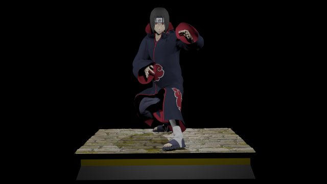 Itachi Uchiha 3D-Druckmodell .c4d .max .obj .3ds .fbx .stl .blend 