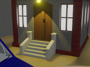 Cartoon Building 3D Модель