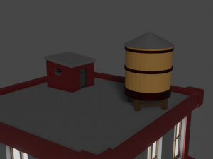 Cartoon Building 3D Модель