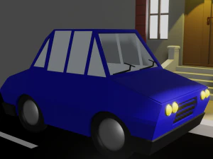 Cartoon Building 3D Model